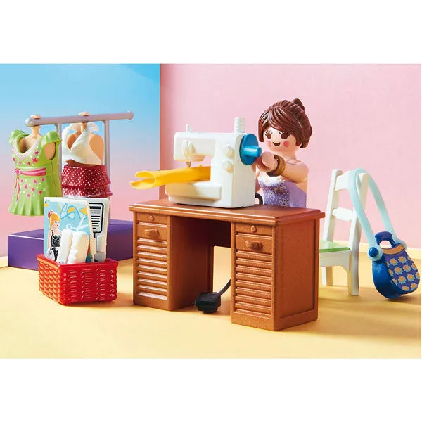 Playmobil Bedroom with Sewing Corner