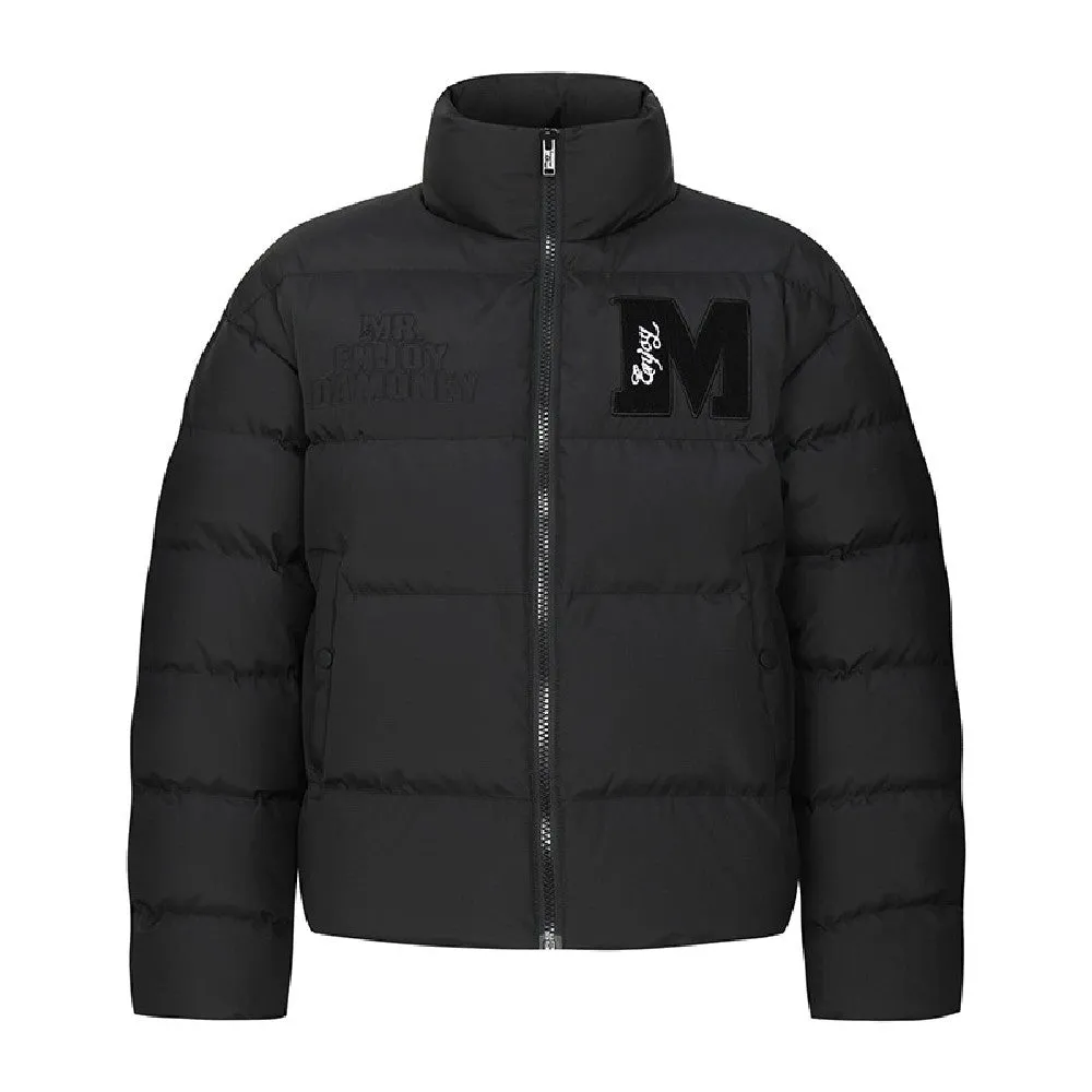 Puffer Jacket With Velcro Logo