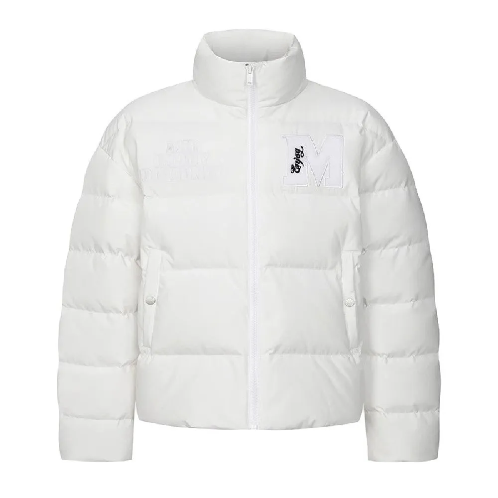 Puffer Jacket With Velcro Logo