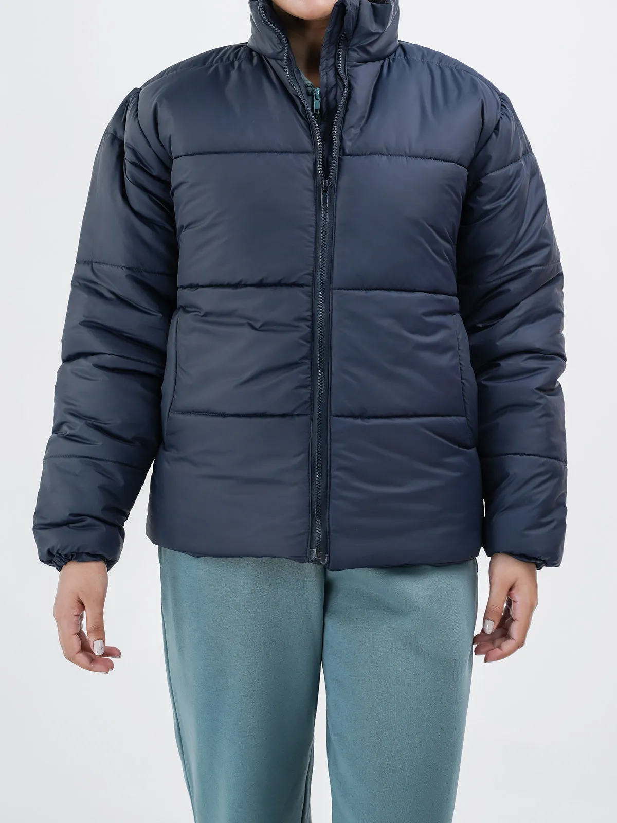 "CAPELLA" Zipper Warm Puffer Jacket