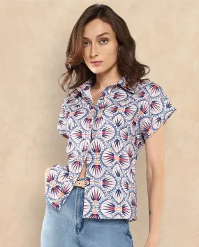 Rareism Women Joancut Multi Printed Top