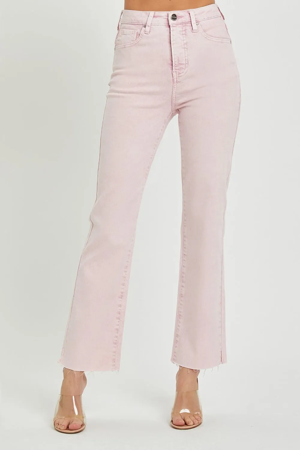 RISEN High Rise Tummy Control Straight Jeans