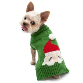 Santa Face Sweater - Green