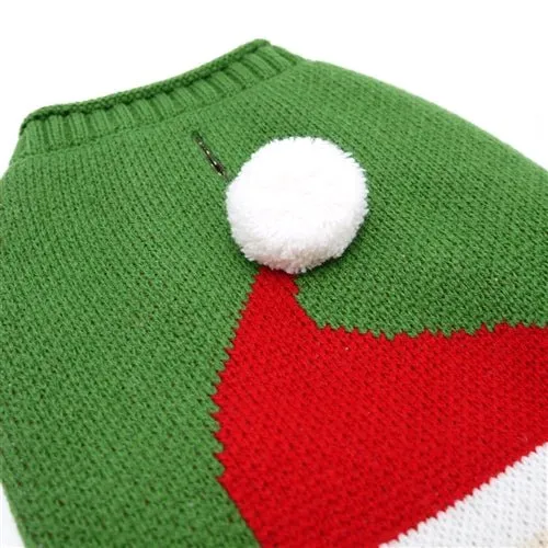 Santa Face Sweater - Green