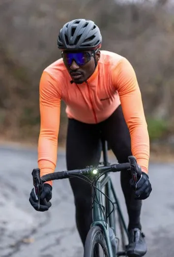 Santini Men's Colore Puro Long Sleeve Jersey - Orange