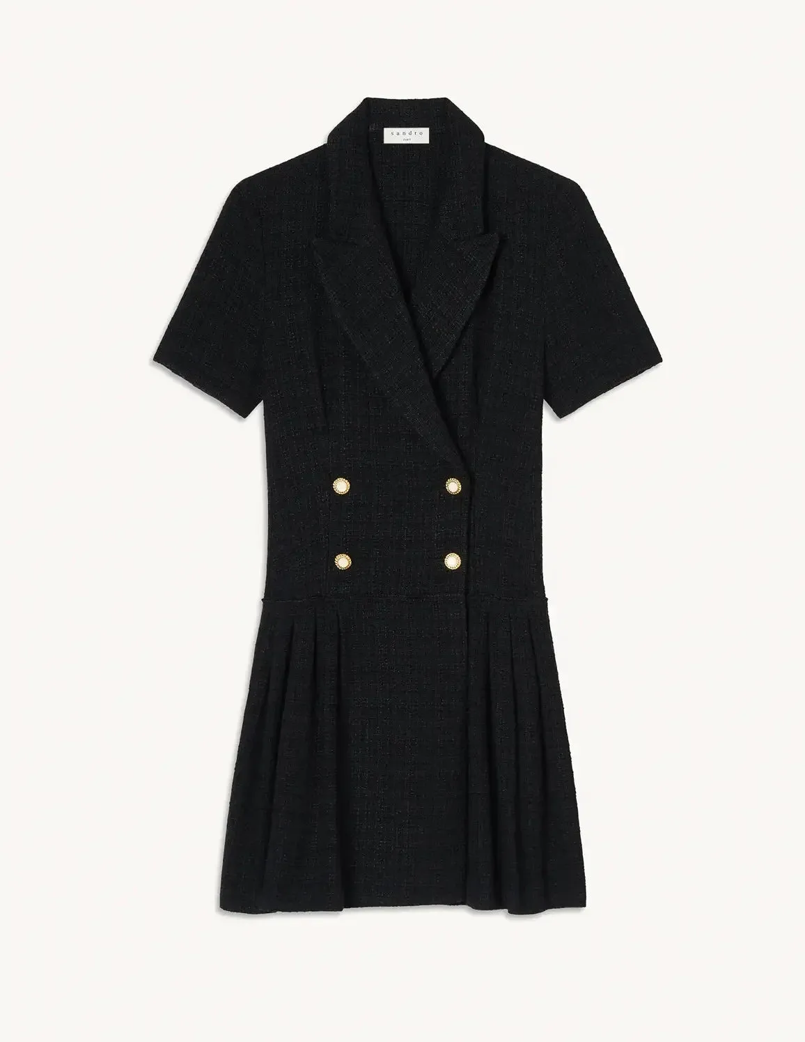 Short Tweed Coat Dress