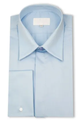 Sky Blue Forward Point Collar Shirt