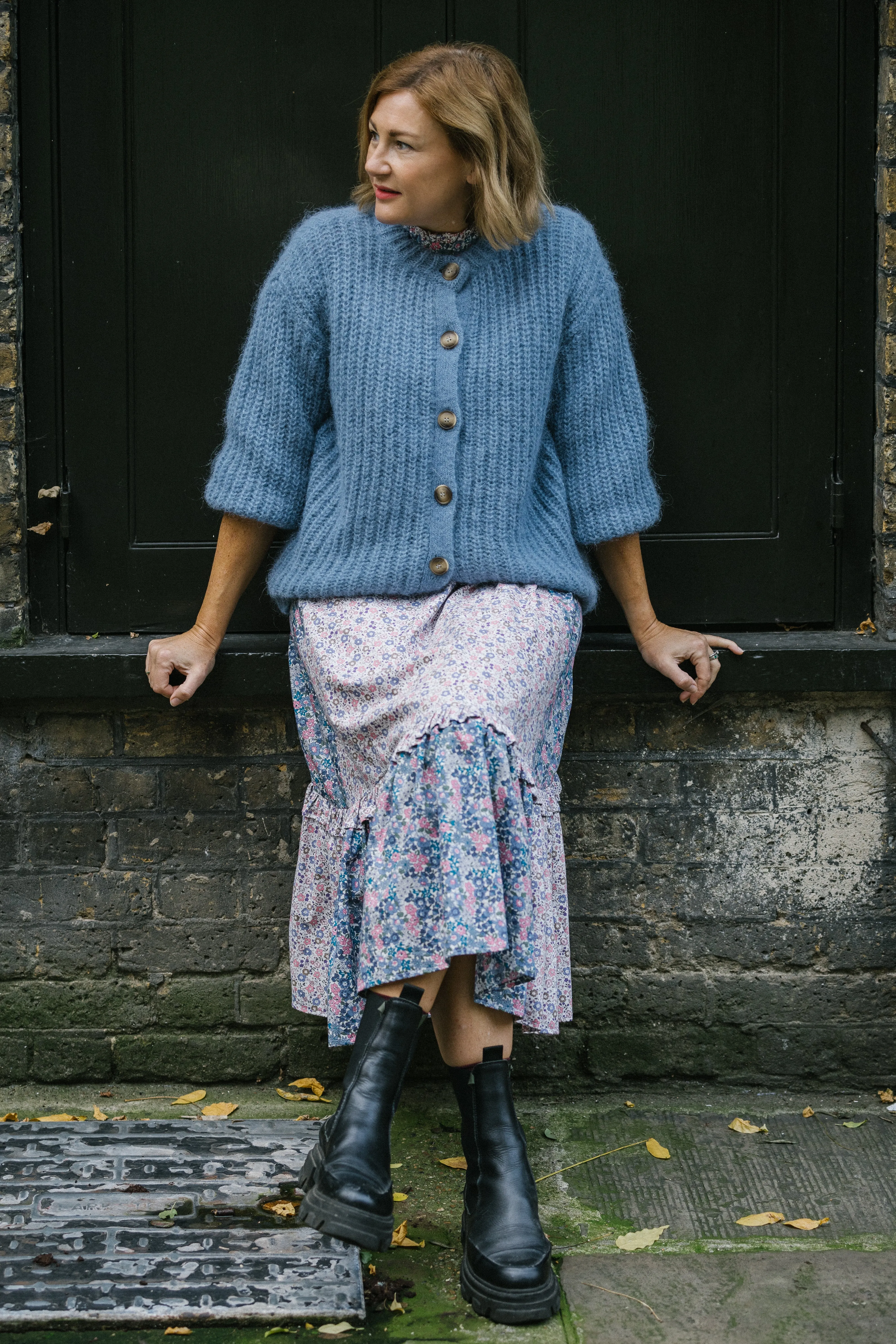 Sophie Italian Cardigan in Soft Blue by Cape Cove