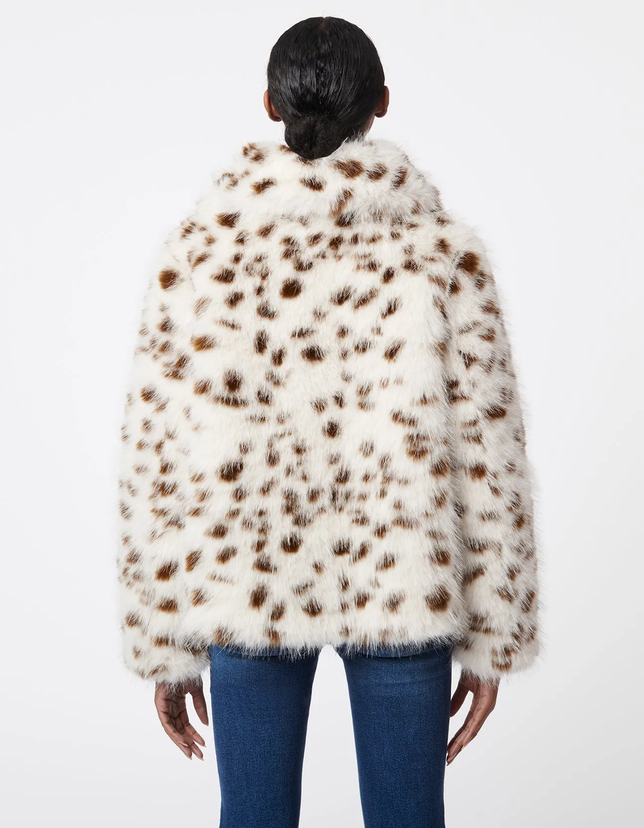 Spotted Faux Fur Jacket