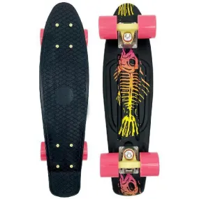 Swell 22" Complete Fishbone Black Yellow Pink mini Skateboard