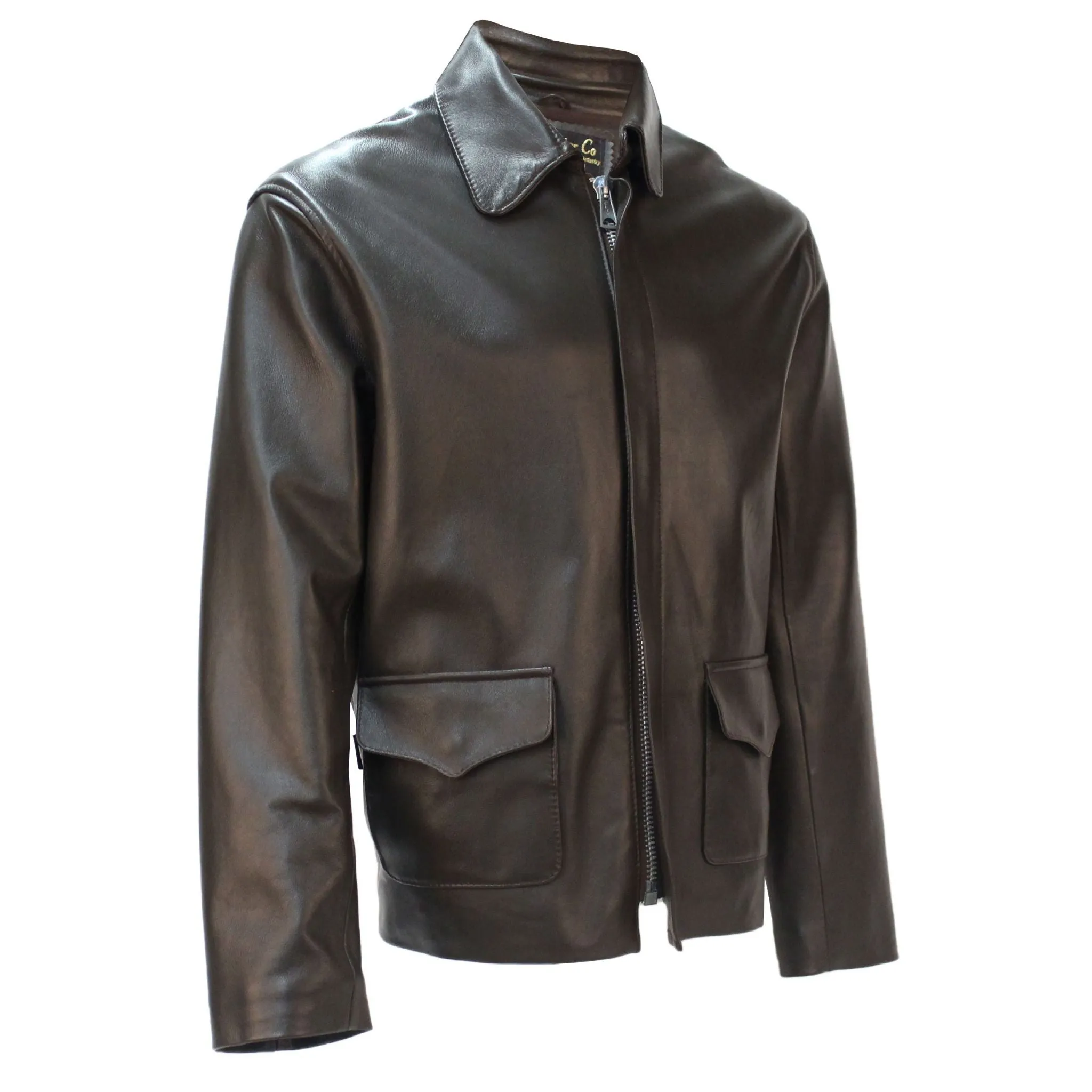 Temple of Doom Jacket in Brown Lambskin Indiana Jones