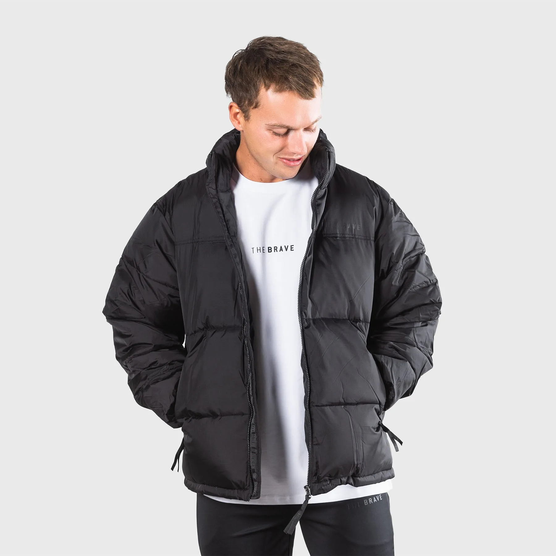 THE BRAVE - SIGNATURE PUFFER JACKET - UNISEX - BLACK