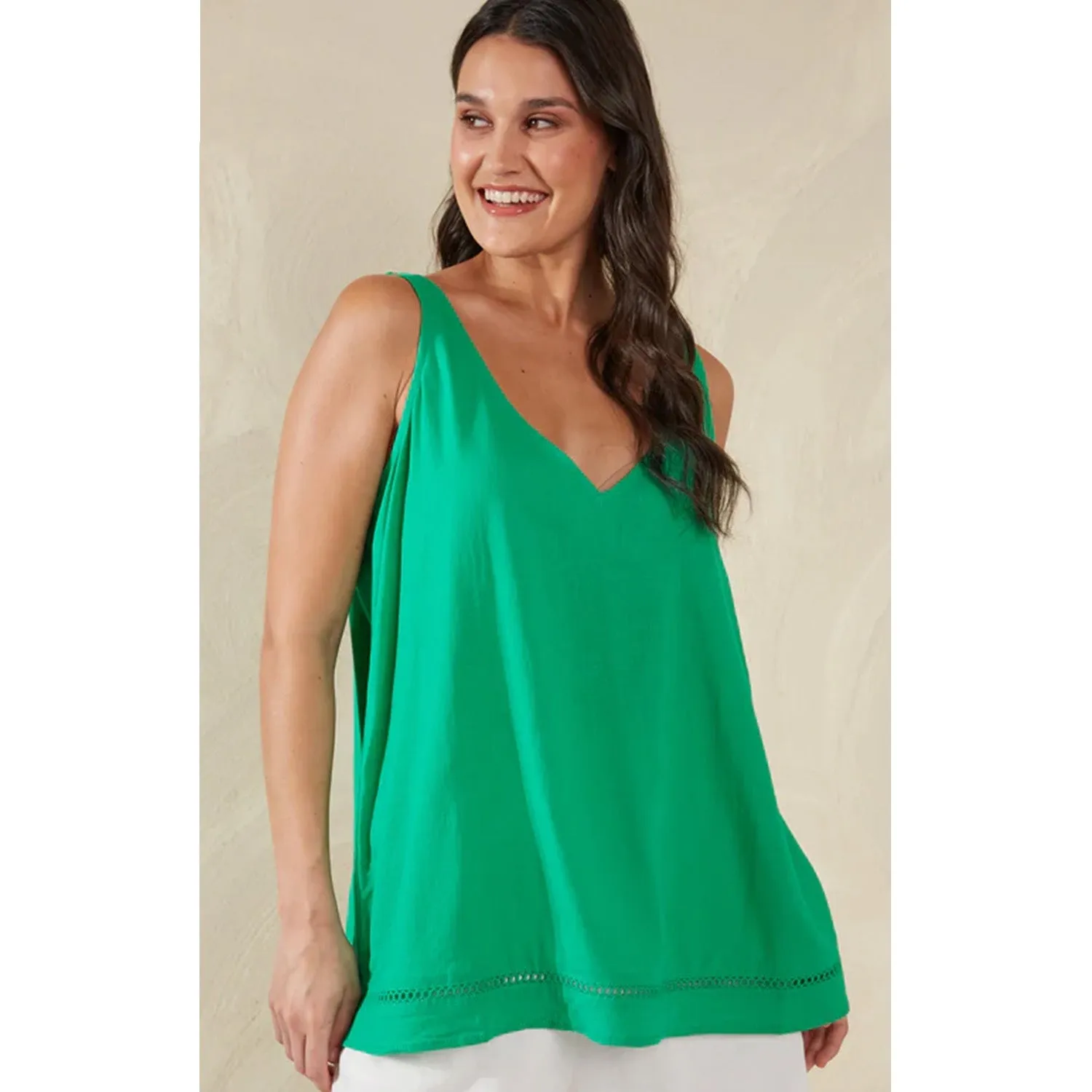 Top Sardinia Tank - Verde