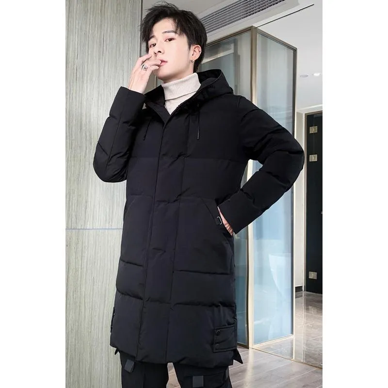 Trendy Thickened Knee-Length Puffer Jacket