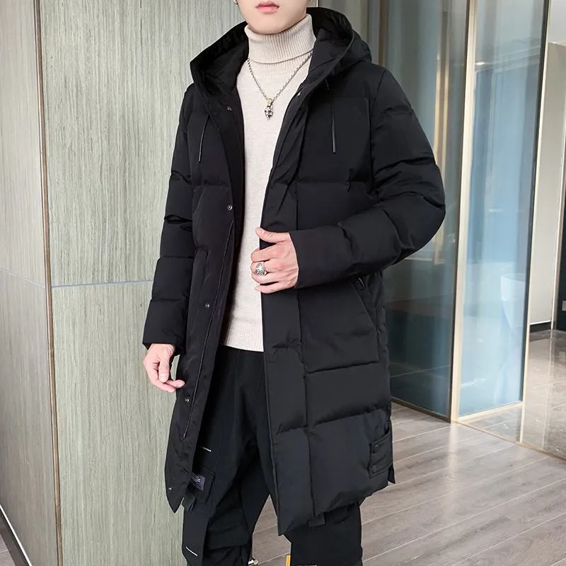 Trendy Thickened Knee-Length Puffer Jacket