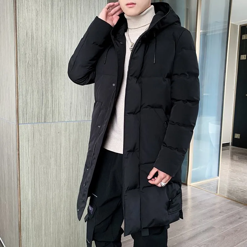 Trendy Thickened Knee-Length Puffer Jacket