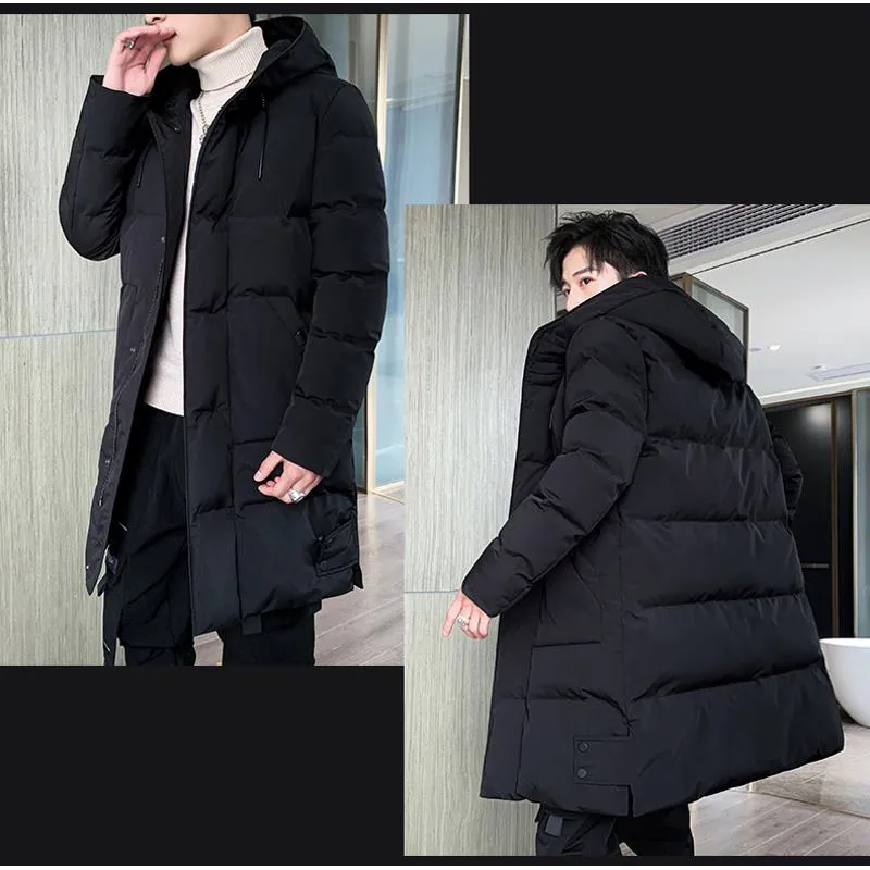 Trendy Thickened Knee-Length Puffer Jacket