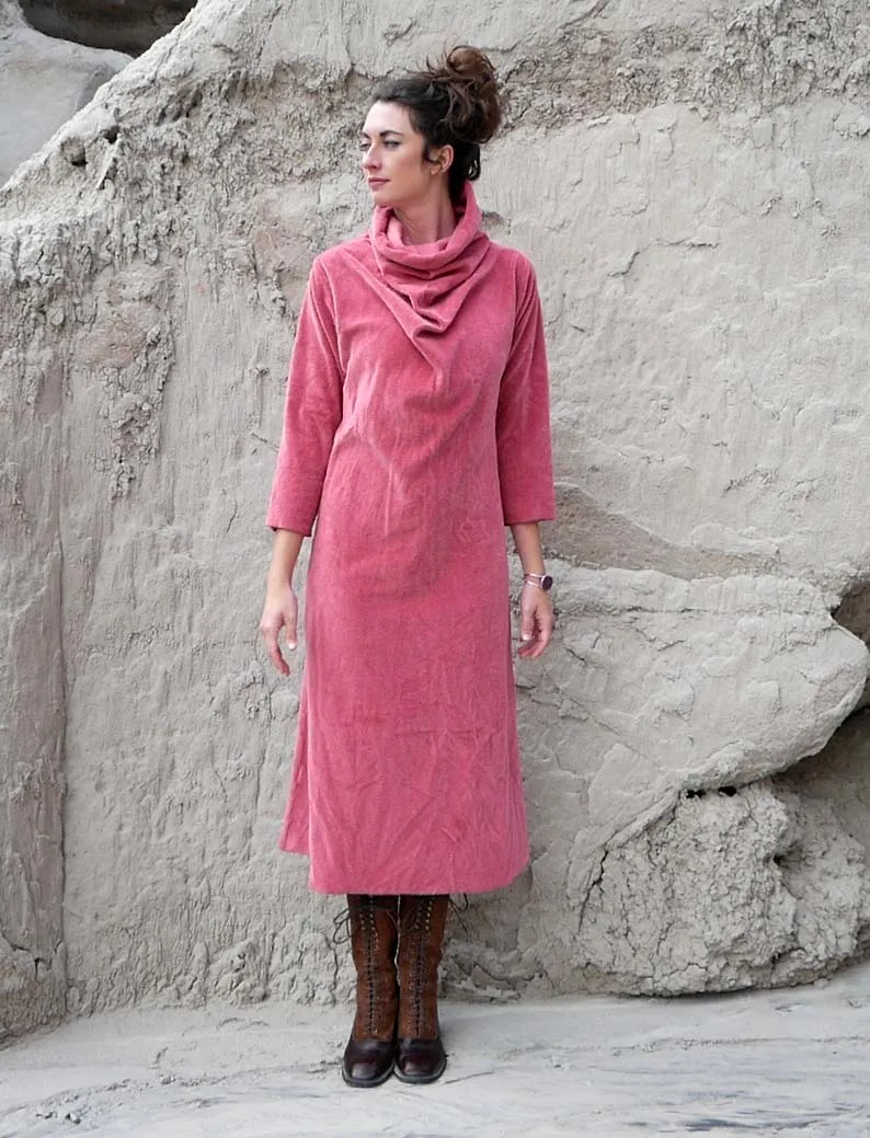 VELOUR Kundalini Simplicity Below Knee Dress