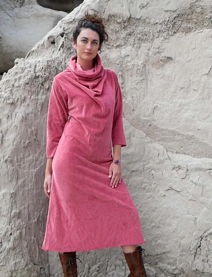 VELOUR Kundalini Simplicity Below Knee Dress