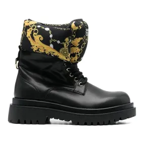 VERSACE JEANS COUTURE 75VA3S62 LOGO BLACK BOOTS