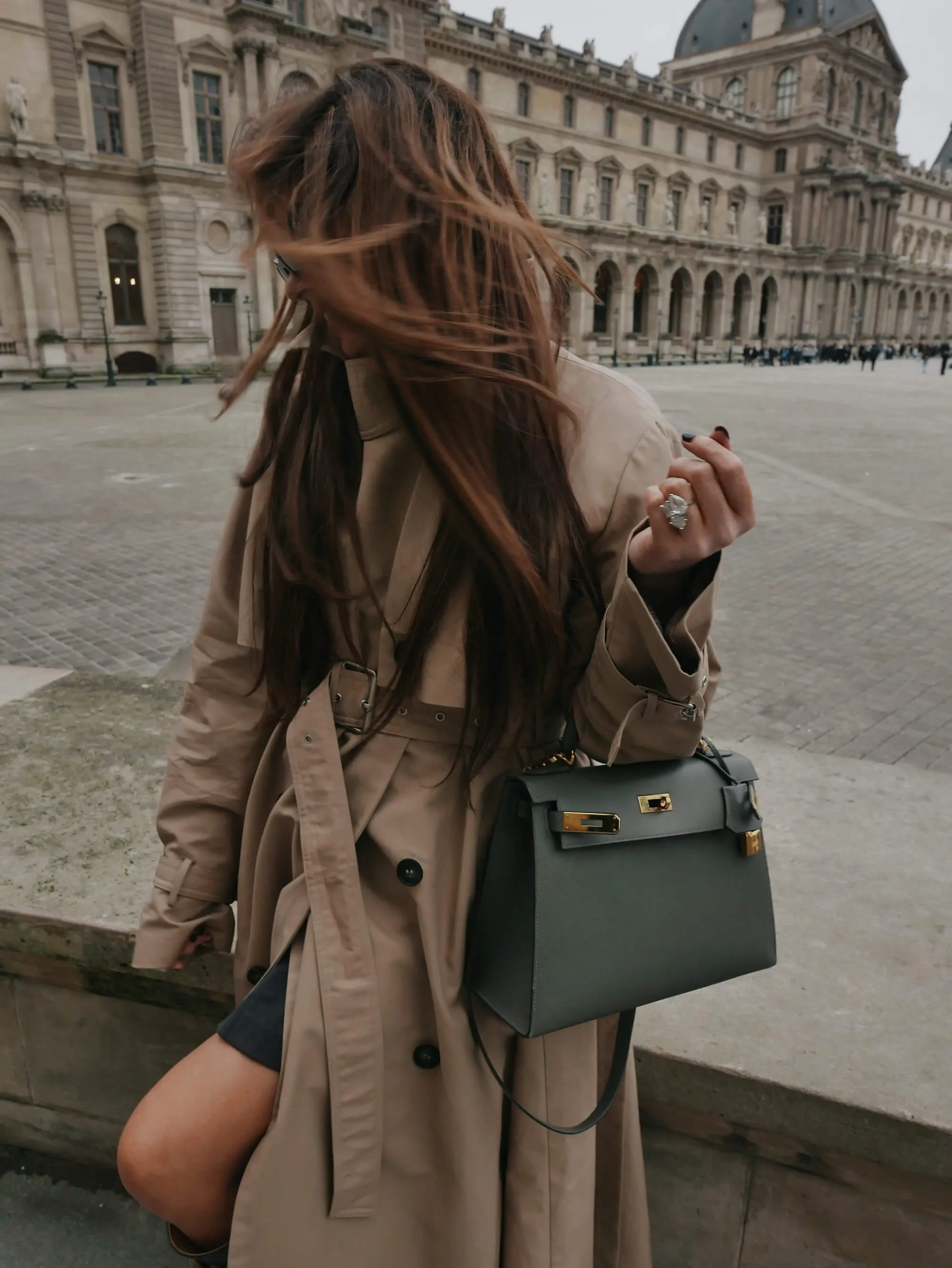 'VERSAILLES' SIGNATURE TRENCH COAT CAMEL