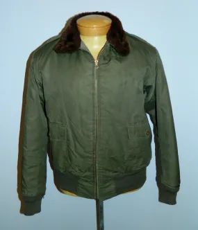 vintage 1940s B 10 flight jacket USAAF WWII cloth bomber jacket 42