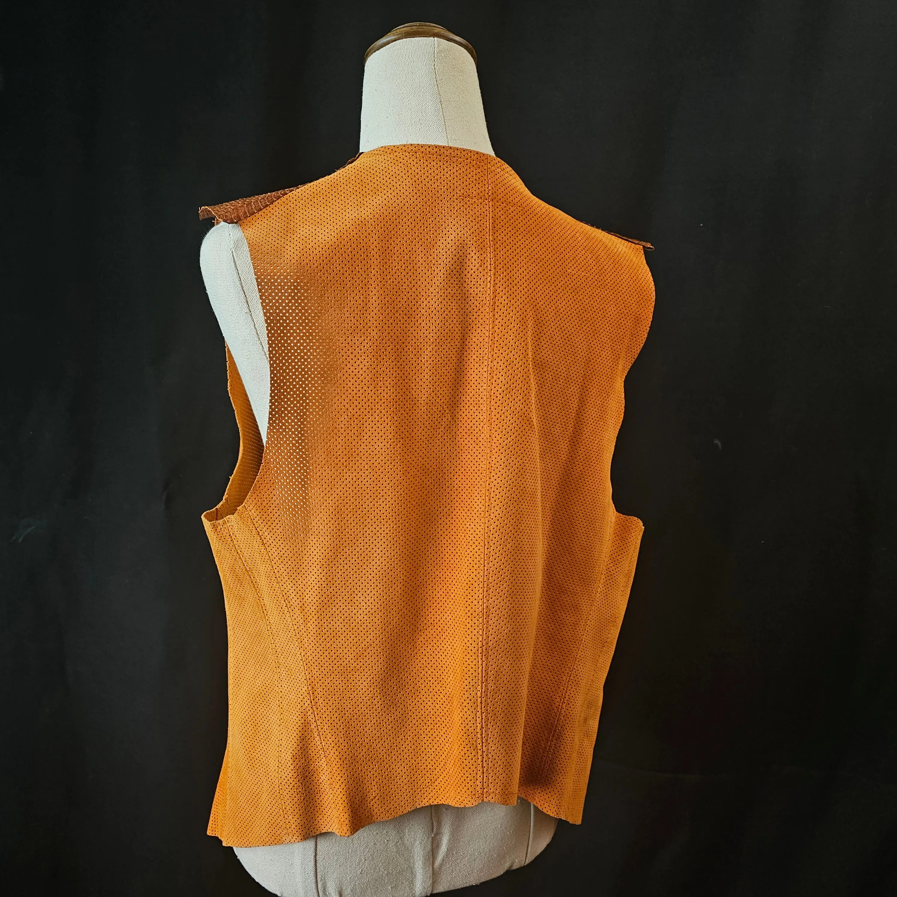 Vintage Suede Leather Vest Size (14)