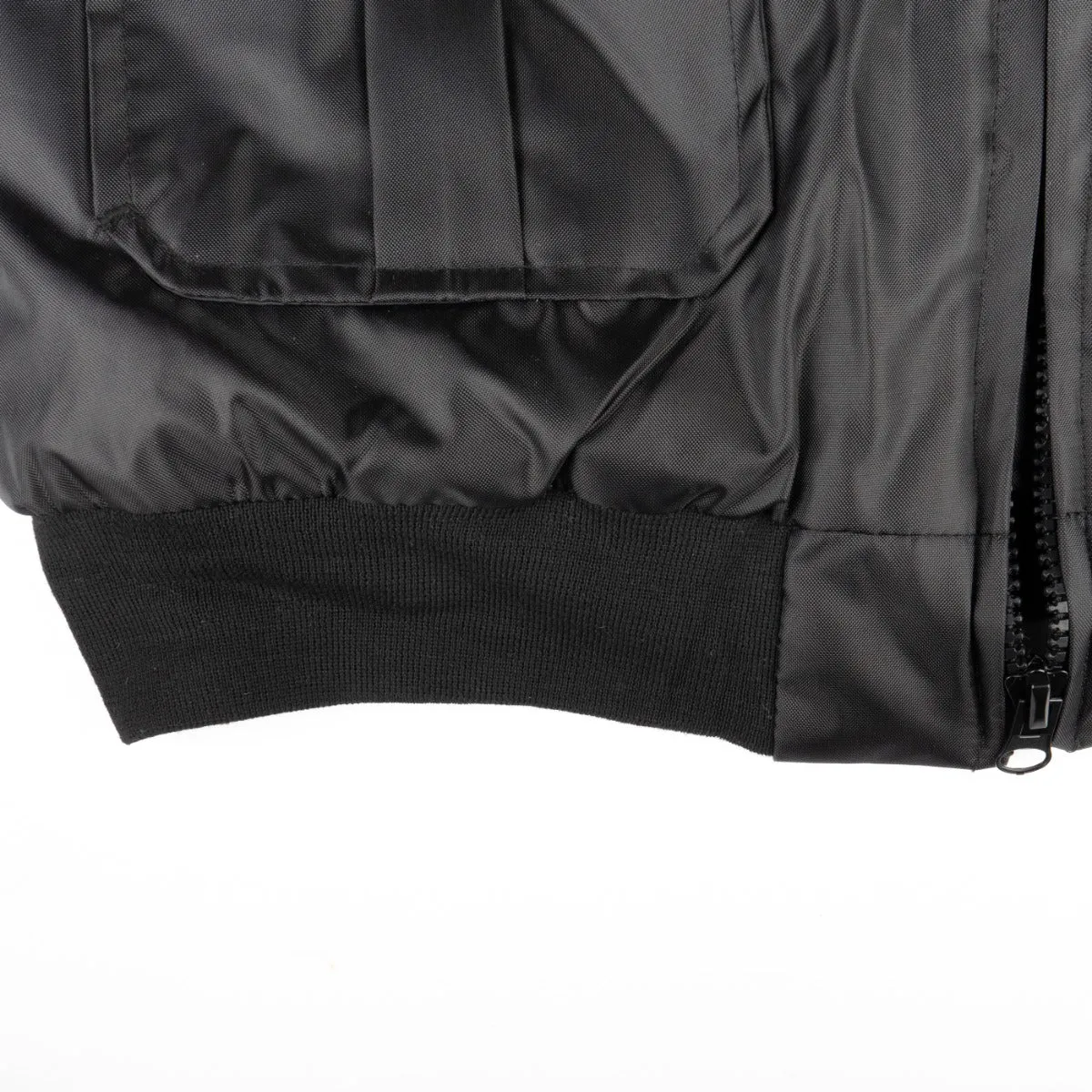 Watch-Guard Bomber Jacket (Black) with Reflective Security ID