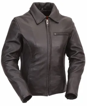 Women's Clean Cruiser Leather Jacket Clean Look