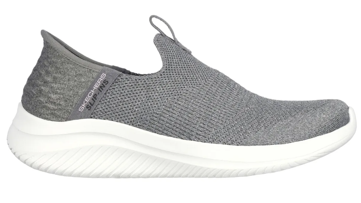 WOMEN'S SKECHERS SLIP-INS: ULTRA FLEX 3.0 SMOOTH STEP | GRAY