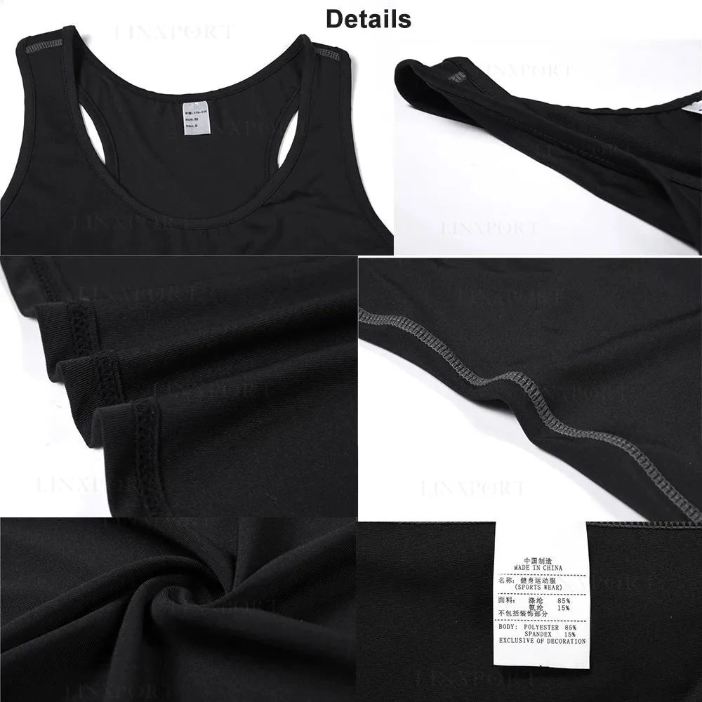 Women's Sports Vest Quick Drying Shirts Fitness Tank Tops Activewear Workout T-shirt Running Gym Clothing Jogging Yoga Clothes