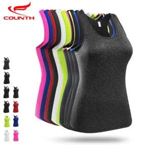 Women's Sports Vest Quick Drying Shirts Fitness Tank Tops Activewear Workout T-shirt Running Gym Clothing Jogging Yoga Clothes