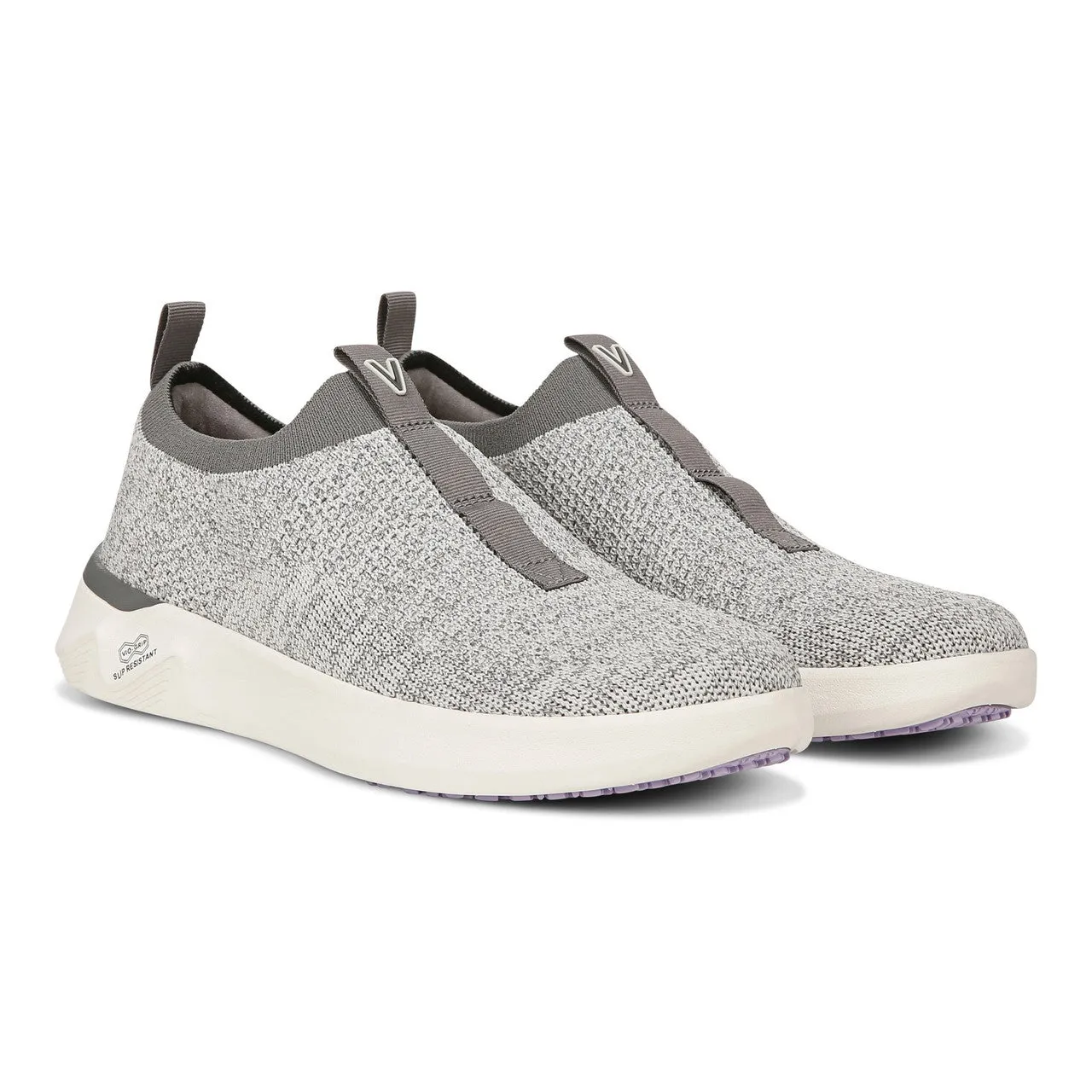 WOMEN'S VIONIC ADVANCE KNIT SLIP RESISTANT SNEAKER | VAPOR / CHARCOAL