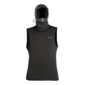 Xcel Wetsuits Men's Insulate-XR Vest W/2mm Hood W/Bill & Dam - Black