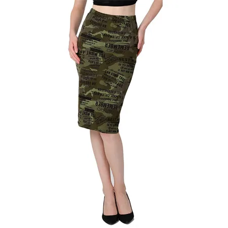 Yomsong New Fashion Wholesale Summer Women's Pencil Skirt  High Waist Floral Printing Midi Skirt  Saia Women  Casual Skirt 204